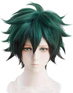 Green Spike Anime Wig