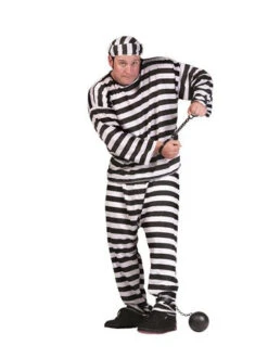 Convict Costume - Adult XL