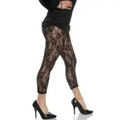 80’s Lace Leggings - Black
