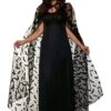 56” Adult Sheer Chiffon Bat Cape