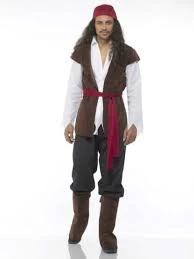 Male Pirate Costume - Adult
