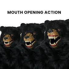 Ani-Motion Grizzly Bear Mask - Adult 4 Ani-Motion Grizzly Bear Mask - Adult - Image 4