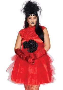 LEG AVENUE Red Beetle Bride Costume - Women's Plus