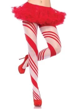 LEG AVENUE Tights - Candy Cane Striped
