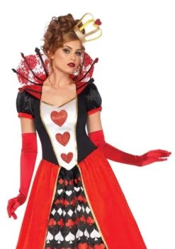 LEG AVENUE Deluxe Queen Of Hearts Costume - Adult -Long