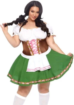 LEG AVENUE Gretchen The Beer Garden Girl Costume- Plus Size