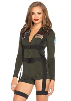LEG AVENUE Officially Licensed Top Gun Romper