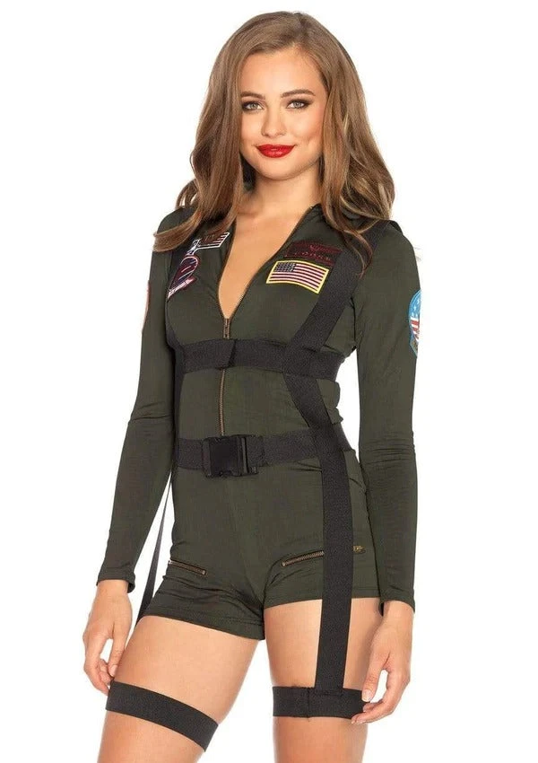 LEG AVENUE Officially Licensed Top Gun Romper 1 LEG AVENUE Officially Licensed Top Gun Romper