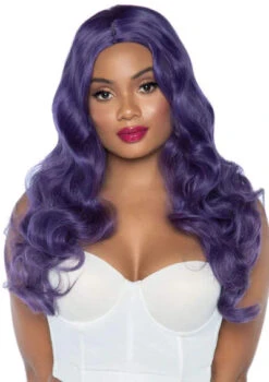 LEG AVENUE Mermaid Wave Long Wig - Purple