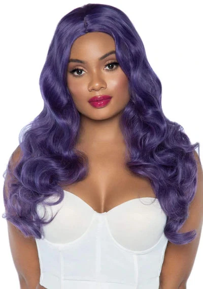 LEG AVENUE Mermaid Wave Long Wig - Purple 1 LEG AVENUE Mermaid Wave Long Wig - Purple