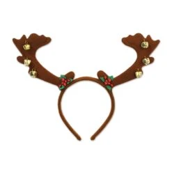 Reindeer Antlers W/Bells