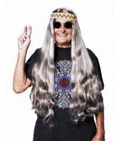 Hippie Wig -Caufields Store long gray hippie wig 78