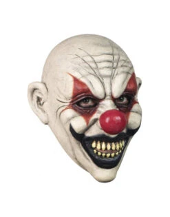 Evil Scary Clown With Red & Black Makeup