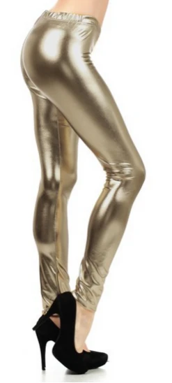 Metallic Leggings - Gold -Caufields Store metallicgoldleggings3