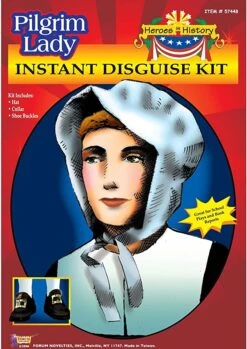 Forum Novelties Heroes In History Instant Disguise Kit - Pilgrim Lady