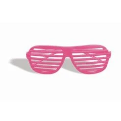 Forum Novelties Glasses - Slat 1980's Pink