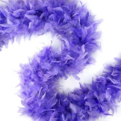 Feather Boa -Caufields Store purple chandelle feather boa 5 S