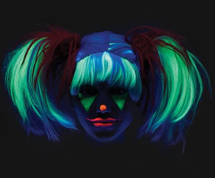 Punk Pigtails Wig - Red & Grey 2 Punk Pigtails Wig - Red & Grey - Image 2