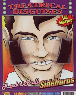 Forum Novelties Rock-N-Roll Black Sideburns