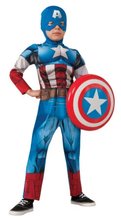 Dlx Captain America Child's Costume