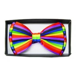 Satin Bow Tie - Rainbow