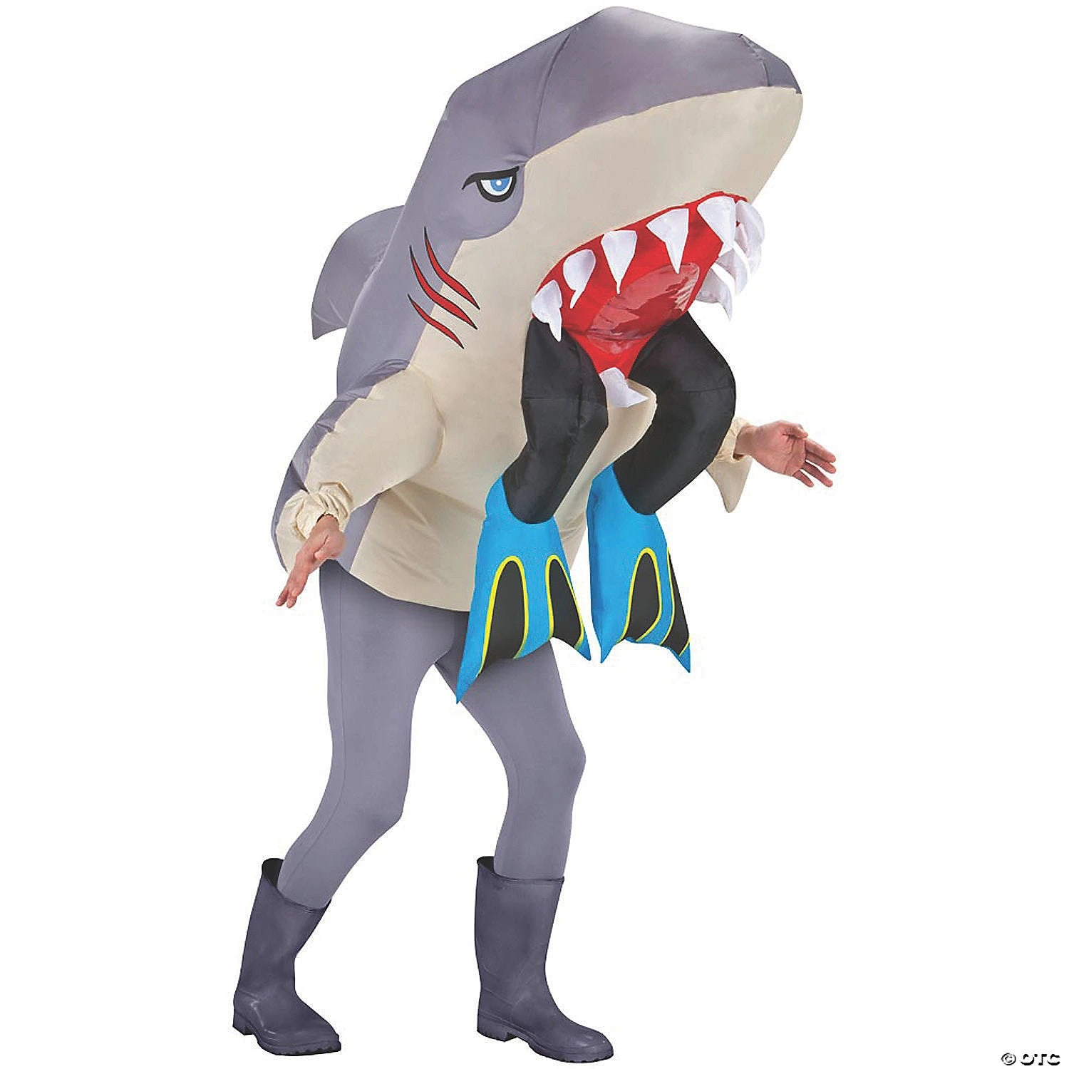 Inflatable Shark With Legs Costume 1 Inflatable Shark With Legs Costume