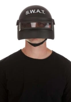 SWAT Helmet With Eye Shield - Adult