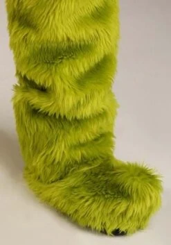Dr. Seuss' The Grinch - Deluxe Santa Open Face Costume -Caufields Store the grinch adult santa open face 5