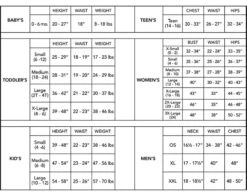 GoGo Dress - Blue -Caufields Store underwraps sizechart