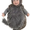 Fuzzy Wolf Belly Babies Costume -Toddler/Infant
