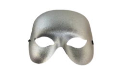 Silver Venetian Half Mask