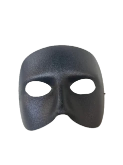 Black Venetian Half Mask