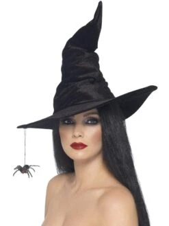 Witch Hat - Black With Spider